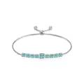 TOUPOP Sterling Silver Tanzanite Birthstone Bracelet Adjustable-0-0