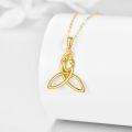wholesale 14K Gold Celtic Knot Trinity Love Heart Pendant Necklaces for Women Irish s-0-2