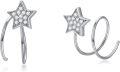 wholesale  S925 Sterling Silver Star Hoop Earrings for women-0-0