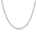 wholesale 925 Sterling Silver Moissanite Tennis Necklace 18k White Gold Plated-0-0