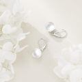 wholesale 925 Sterling Silver Pearl Drop Earrings Wholesale For Women Jewelry-0-2