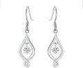 wholesale 14K Gold Moissanite Teardrop Dangle Earrings for Women Birthdays-0-0