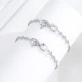 wholesale 925 Sterling Silver Faith Infinity Love Charm Adjustable Bracelet for Women Christian Gifts-0-3