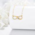 wholesale 14K Gold Cubic Zirconia Heart Pendant Necklace for Women s-0-2