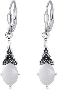 wholesale 925 Sterling Silver Hypoallergenic Leverback Hoop Earrings for Women Dainty Jewelry Gifts-72922-H