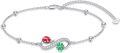 wholesale 925 Sterling Silver Ladybug Clover Infinity Love Charm Bracelet Gift for Girls and Women-0-0