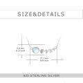 wholesale 925 Sterling Silver Crescent Moon Necklace Wholesale With Moonstone Pendant-0-4