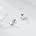wholesale 925 Sterling Silver Elephant Stud Earrings with Cubic Zirconia - Cute Fashion Jewelry for Women Gift Ideas-0-4