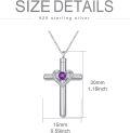 wholesale Sterling Silver Austrian Crystal Cross Urn Necklace for Ashes Pet Human Keepsake-0-19