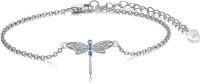 wholesale TOUPOP Sterling Silver Dragonfly Bracelet Dragonfly Lovers Celtic Jewelry Birthday Christmas Gifts For Women -undefined