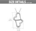 wholesale 14K Gold Infinity Heart Necklace with Cubic Zirconia Pendants for Women-0-3