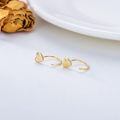 wholesale 14K Gold Diamond Heart Infinity Love Cross Triangle Lightening Daisy Huggie Hoop Earrings for Women-0-1