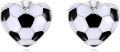 wholesale TOUPOP Soccer Earrings Sterling Silver Soccer Stud Earrings Heart Stud Earrings Sport Soccer Jewelry Christmas Gifts For Women Mother Sister -0-0