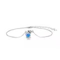 TOUPOP Sterling Silver & Stone Elephant Ankle Bracelet-0-0