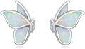 wholesale 925 Sterling Silver Butterfly Stud Earrings with White Opal Inlay Animal Lovers s for Women-0-0