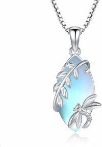 wholesale 925 Sterling Silver Birthstone Dragonfly Pendant Necklace for Women-Jun