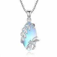 wholesale 925 Sterling Silver Pendant With Blue Turquoise Dragonfly Design-Jun