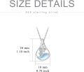 wholesale 925 Sterling Silver Mother of Pearl Floral Pendant Necklaces - Gifts for Her-0-16