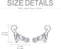 wholesale 925 Sterling Silver Hypoallergenic Cat Shaped Stud Earrings for Women Girls Gifts-0-5