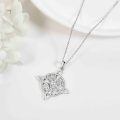 wholesale 925 Sterling Silver Moissanite Witches Knot Necklace Witch Jewelry for Women-0-49