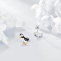 wholesale 925 Sterling Silver Penguin Stud Earrings-0-2