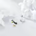 wholesale 925 Sterling Silver Penguin Stud Earrings-0-2