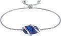 wholesale  Sterling Silver Gemstone Dainty Link Bracelet for Women -0-18