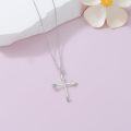 wholesale 925 Sterling Silver Arrow Cross Pendant Necklace for Women Men Gifts-0-3