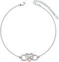 wholesale 925 Sterling Silver Heart Infinity Ankle Anklet for Women-0-0