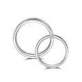 TOUPOP Sterling Silver Moissanite Couples Rings Wedding Band Sets-0-0