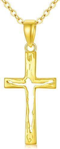 wholesale 14K Gold Crucifix Necklace Christian Jewelry for Women-Jesus Salvation