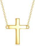 wholesale 14K Gold Cross Pendant Necklace Religious Jewelry for Men and Women-0-0