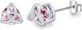 wholesale 925 Sterling Silver Celtic Birthstone Stud Earrings Celtic Knot Jewelry Gifts-0-0