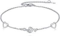 wholesale 925 Sterling Silver Heart Infinity Tree of Life Bracelet Gifts for Women Mother Wife Sisters-Note
