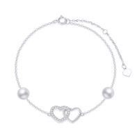 wholesale 10k Yellow Gold Infinity Heart Pendant Necklace-10K White Gold