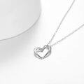 wholesale 14K Gold Open Heart Pendant Necklace for Women Minimalist Fine s for Her-0-3