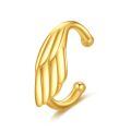 wholesale Gold 14k Hypoallergenic Non-Piercing Feather Ear Wrap Hoop Earring Gift for Women-0-0