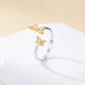 wholesale Animal Adjustable Rings For Women 925 Sterling Silver Open Butterfly/bee/dragonfly Ring Animal Jewelry Birthday Christmas Gifts For Women -0-2