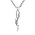 wholesale 925 Sterling Silver Swoosh Pendant Necklace-0-0