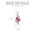 TOUPOP Sterling Silver & Birthstone Necklace: Sister Gift-0-4