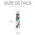 TOUPOP Silver Mountain Urn Necklace-0-3