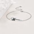 wholesale 925 Sterling Silver Punk Guitar Bracelet for Musicians - Hypoallergenic Nickel-Free Music Jewelry Gift for Women-0-1