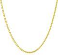 wholesale 925 Sterling Silver 14K Gold Plated Cubic Zirconia Cut Chain Necklace 1 3mm 16 26-0-0