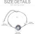 wholesale Sterling Silver Compass Bracelet w Color Change Crystal Graduation Gift-0-7