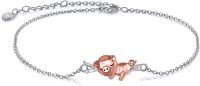wholesale 925 Sterling Silver Rose Gold Fox Charm Bracelet for Women Girls Gifts-pig