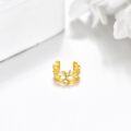 wholesale 14K Gold Hypoallergenic Non-Piercing Leaf Design Ear Wrap Ring for Women-0-4