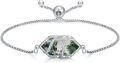 wholesale  Sterling Silver Hexagon Gemstone Bracelet for Women Fine Jewelry Gift -0-48