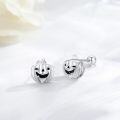 wholesale 925 Sterling Silver 925 Pirate Skull Crossbones Stud Earrings for Women and Girls - Hypoallergenic Jewelry-0-1
