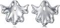 wholesale 925 Sterling Silver Red Crystal Bat Stud Earrings - Halloween Costume s for Women-0-0