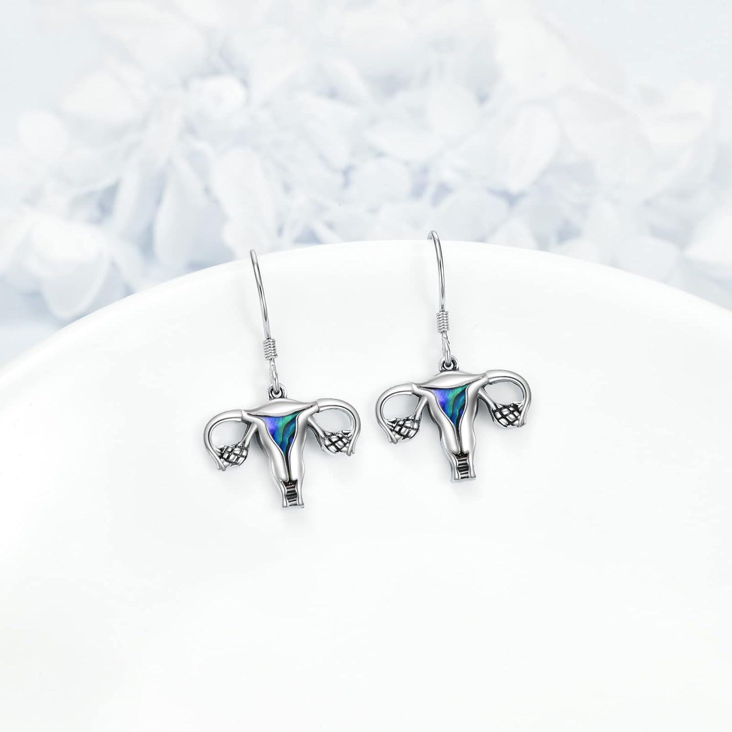 Sterling Silver Gothic Snake Sword Skeleton Cat Uterus Hand Skull Sword Drop Earrings Gothic Jewelry Gifts for Women-0-2